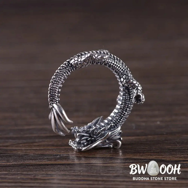 Buddha Stones 925 Sterling Silver Dragon Luck Protection Ring - BWOOOH - Dragon (Protection ♥ Success) - Ring