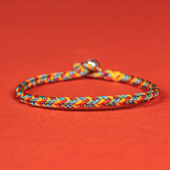 BWOOOH 925 Sterling Silver Eight Thread Peace Knot Colorf
