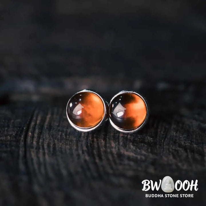 Buddha Stones 925 Sterling Silver Garnet Protection Earrings - Garnet(Calm ♥ Stability) - Earrings