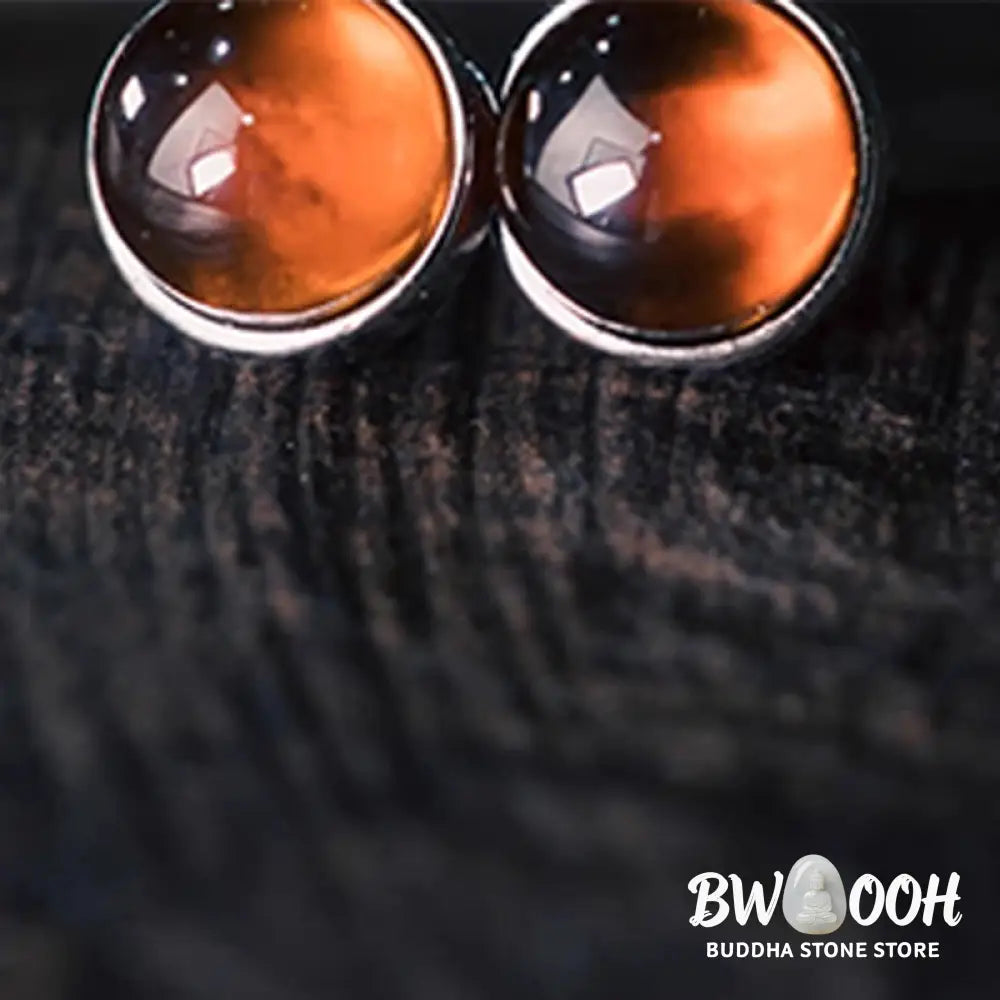Buddha Stones 925 Sterling Silver Garnet Protection Earrings - Garnet(Calm ♥ Stability) - Earrings