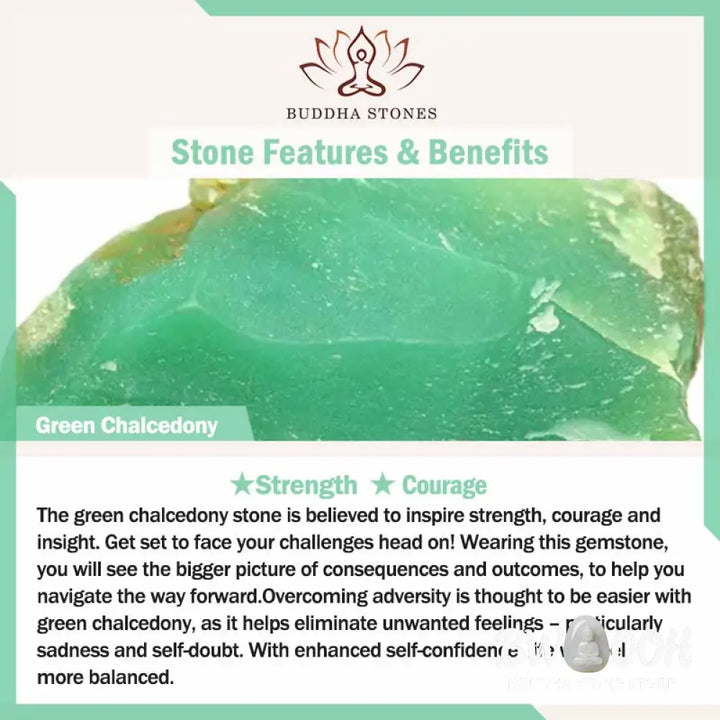Buddha Stones 925 Sterling Silver Golden Green Chalcedony Strength Earrings - Green Chalcedony(925 Sterling Silver