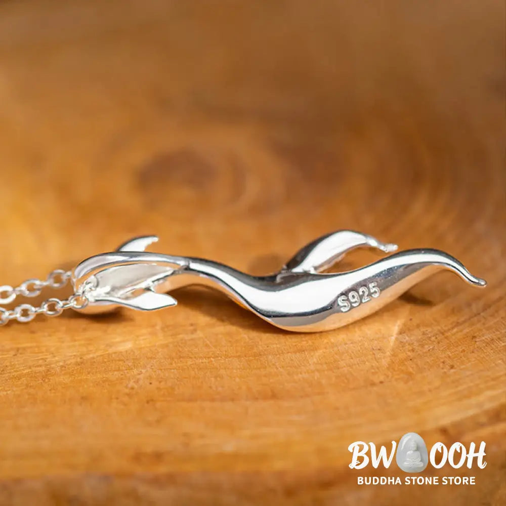 Buddha Stones 925 Sterling Silver Golden Koi Fish Luck Necklace Pendant - BWOOOH - 925 Sterling Silver Koi Fish