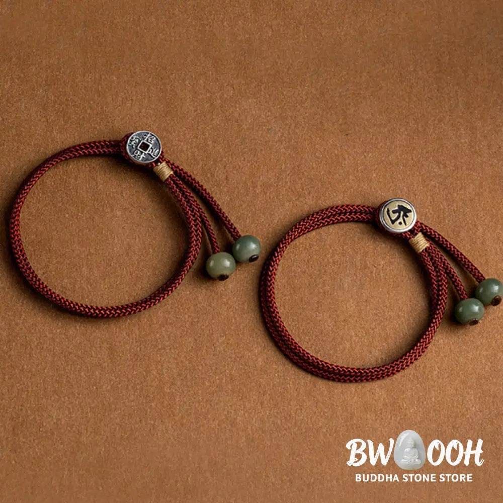 Buddha Stones 925 Sterling Silver Handmade Chinese Zodiac Natal Buddha Cyan Bodhi Seed Protection Braided Red String
