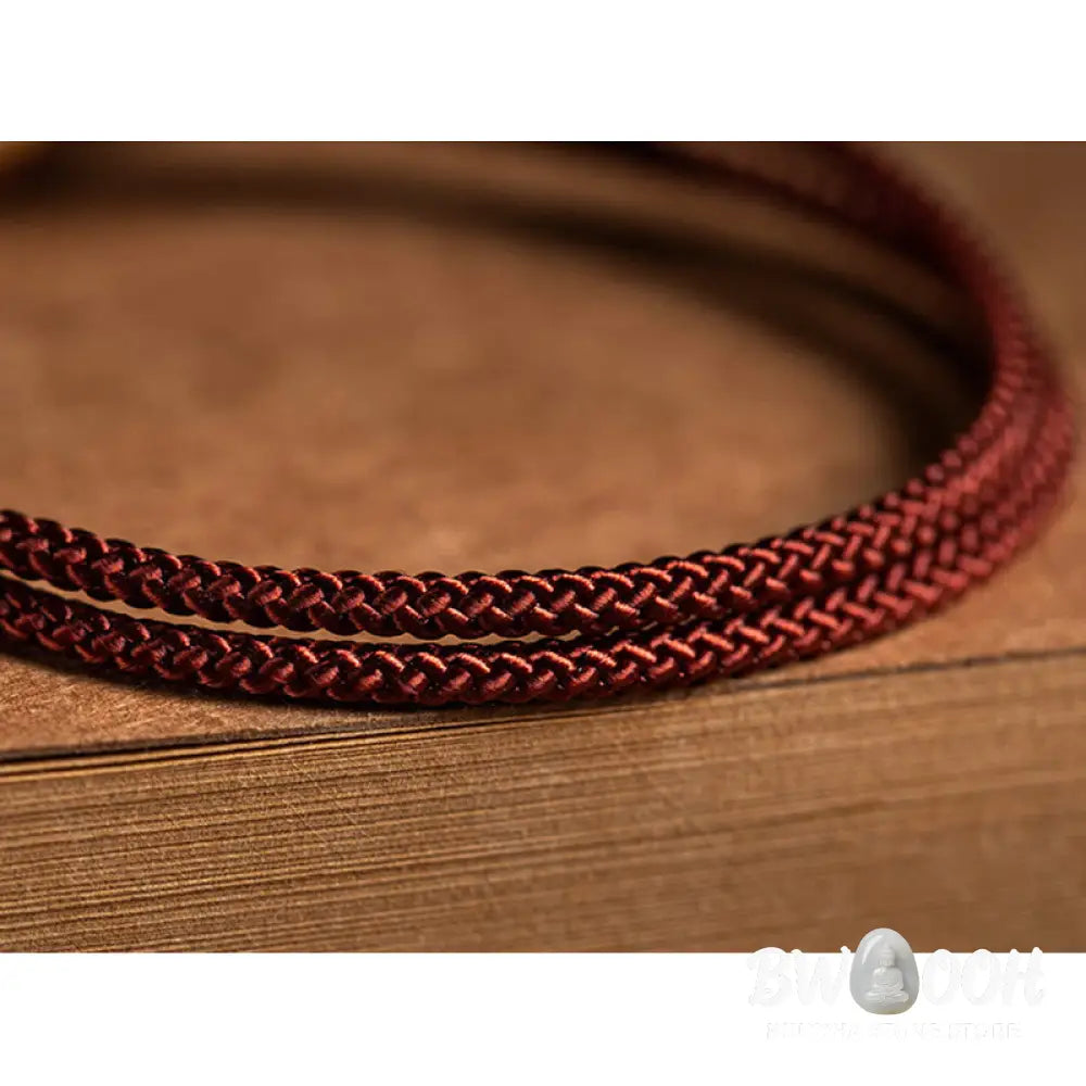 Buddha Stones 925 Sterling Silver Handmade Chinese Zodiac Natal Buddha Cyan Bodhi Seed Protection Braided Red String