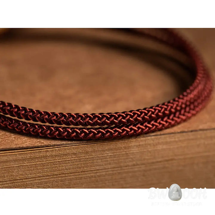 Buddha Stones 925 Sterling Silver Handmade Chinese Zodiac Natal Buddha Cyan Bodhi Seed Protection Braided Red String