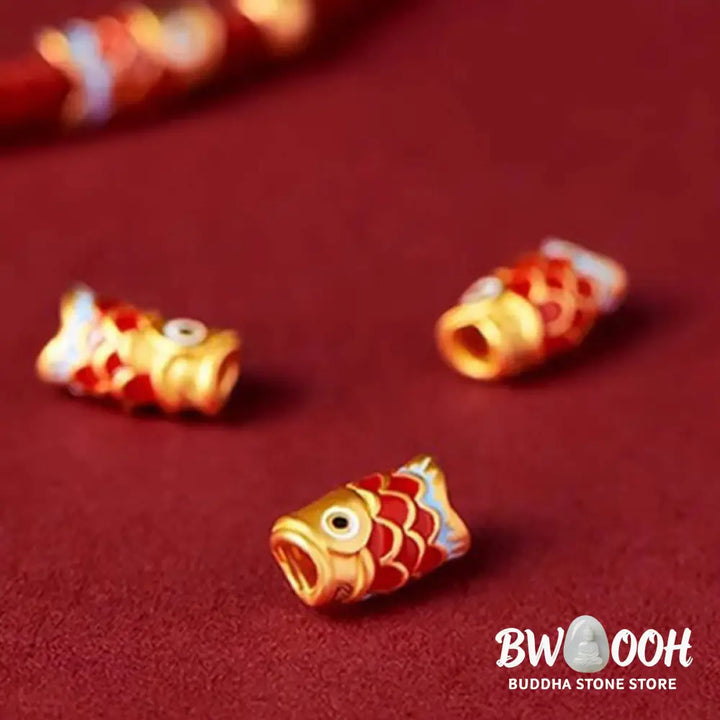 Buddha Stones 925 Sterling Silver Handmade Koi Fish Wealth Success Braided Rope Bracelet - BWOOOH - Bracelet