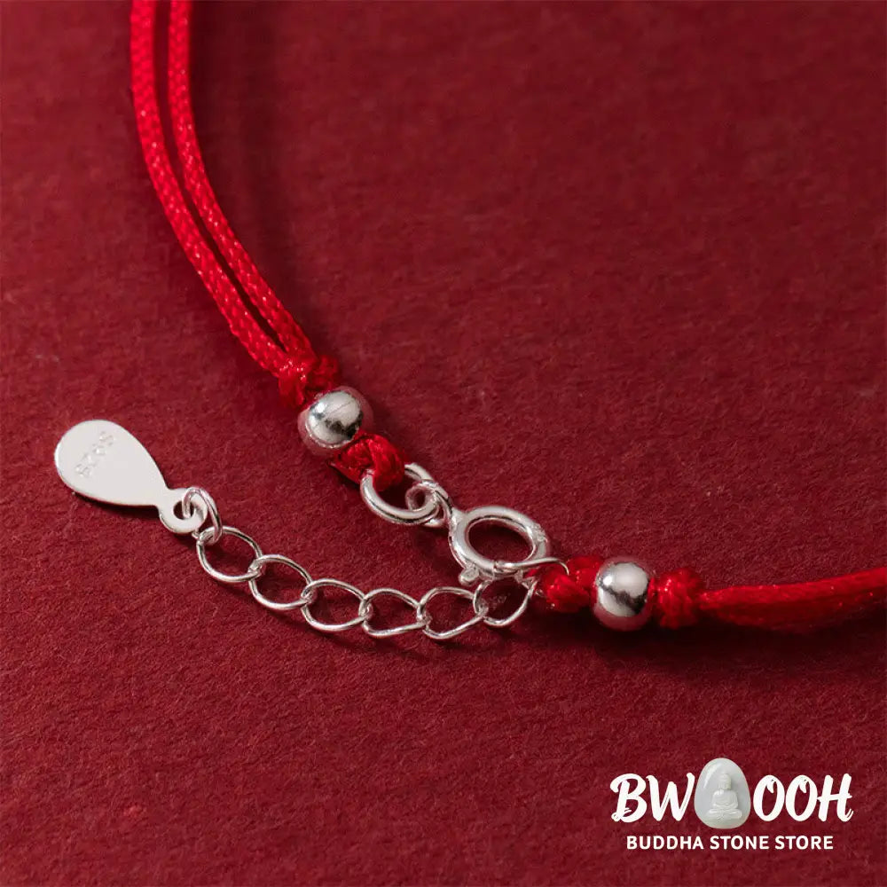 Buddha Stones 925 Sterling Silver Hollow Copper Coin Luck String Bracelet - 925 Sterling Silver(Wrist Circumference: