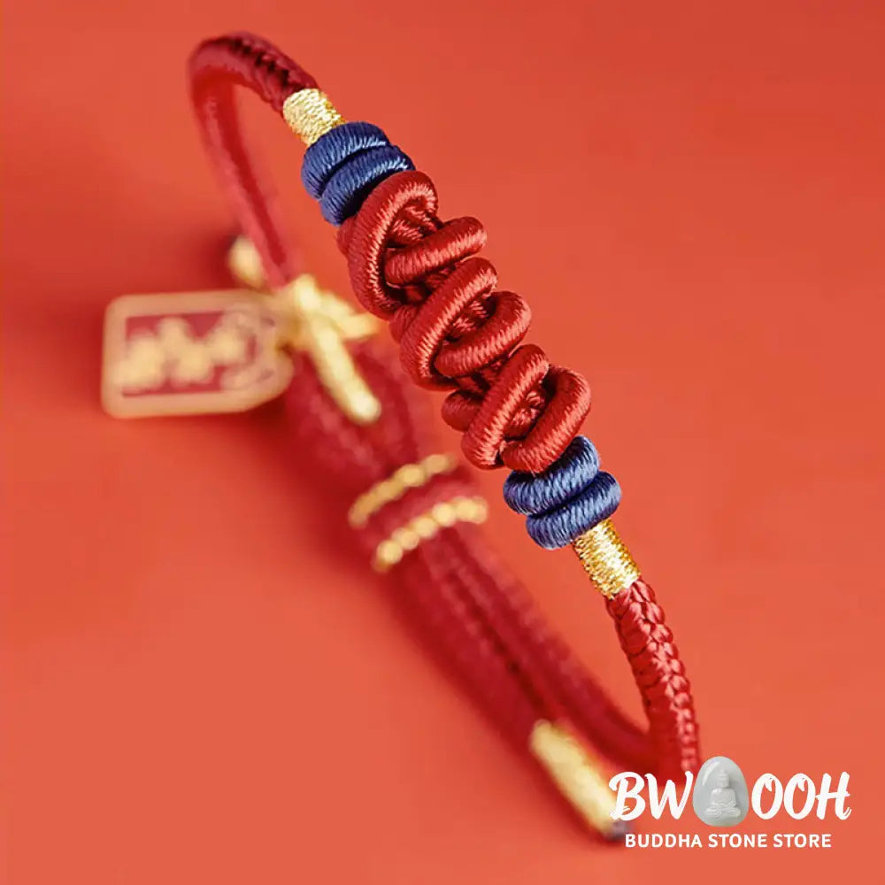 Buddha Stones 925 Sterling Silver Koi Fish Charm Wealth Success Braided Bracelet - BWOOOH - 14-18cm - Bracelet