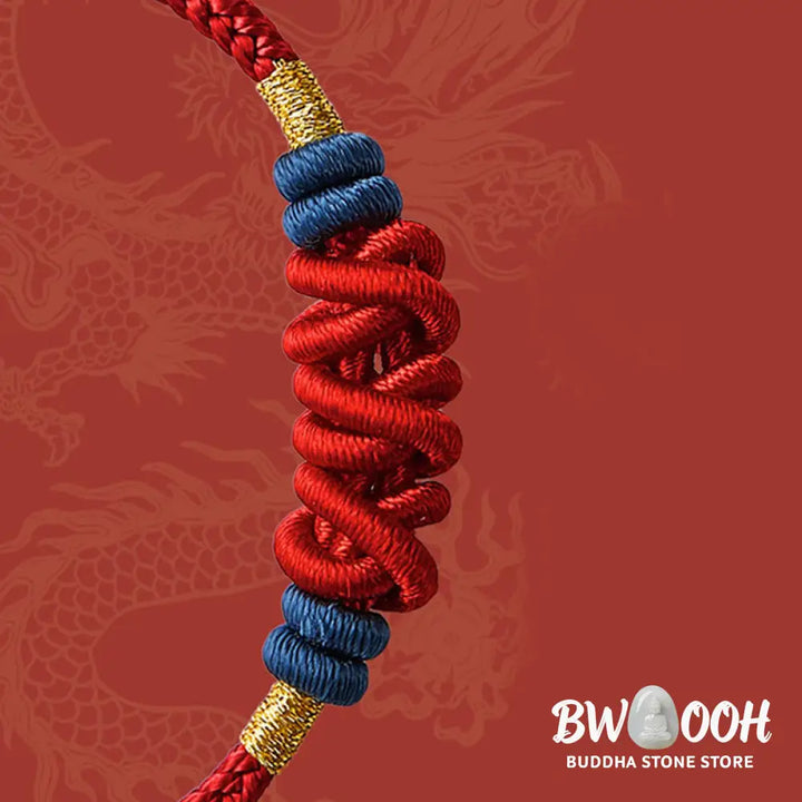 Buddha Stones 925 Sterling Silver Koi Fish Charm Wealth Success Braided Bracelet - BWOOOH - 14-18cm - Bracelet