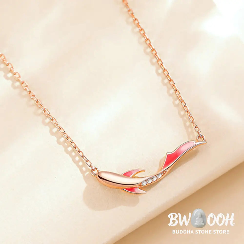 Buddha Stones 925 Sterling Silver Koi Fish Luck Zircon Prosperity Necklace Pendant - BWOOOH - Koi Fish(Luck♥Prosperity)