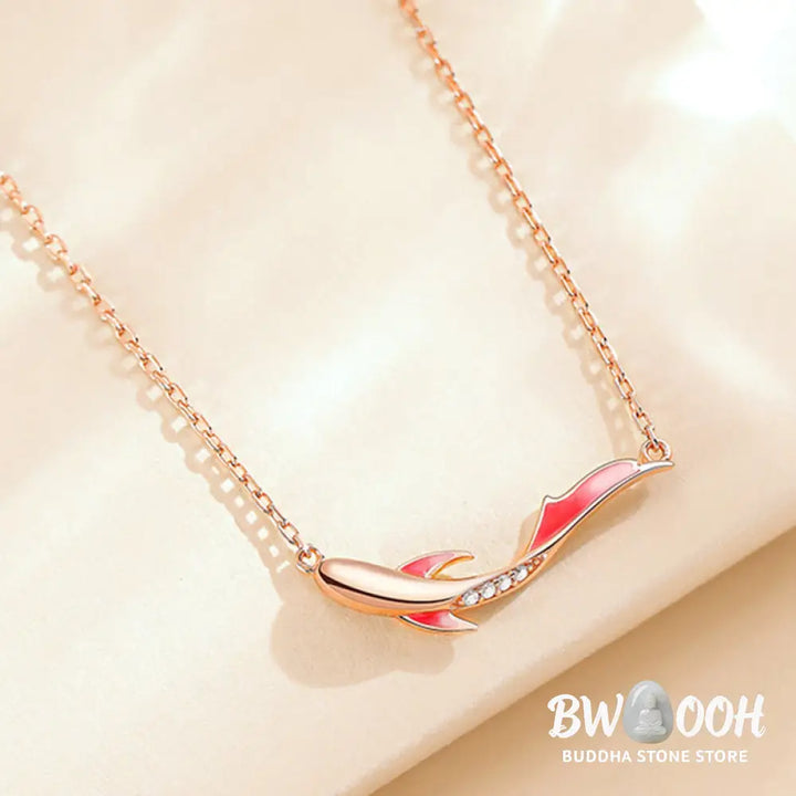 Buddha Stones 925 Sterling Silver Koi Fish Luck Zircon Prosperity Necklace Pendant - BWOOOH - Koi Fish(Luck♥Prosperity)