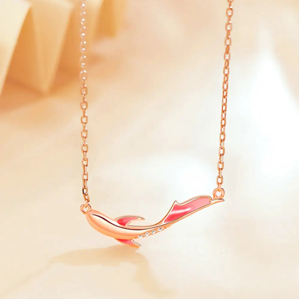 BWOOOH 925 Sterling Silver Koi Fish Luck Zircon Prosperity Necklace Pendant spiritual jewelry