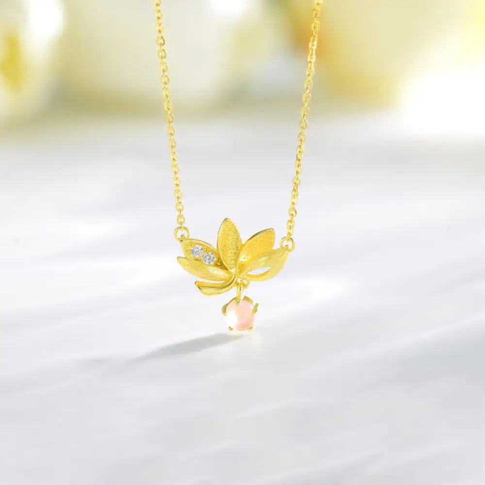 BWOOOH 925 Sterling Silver Lotus Keep away evil spirits Necklace Pendant - BWOOOH spiritual jewelry piece