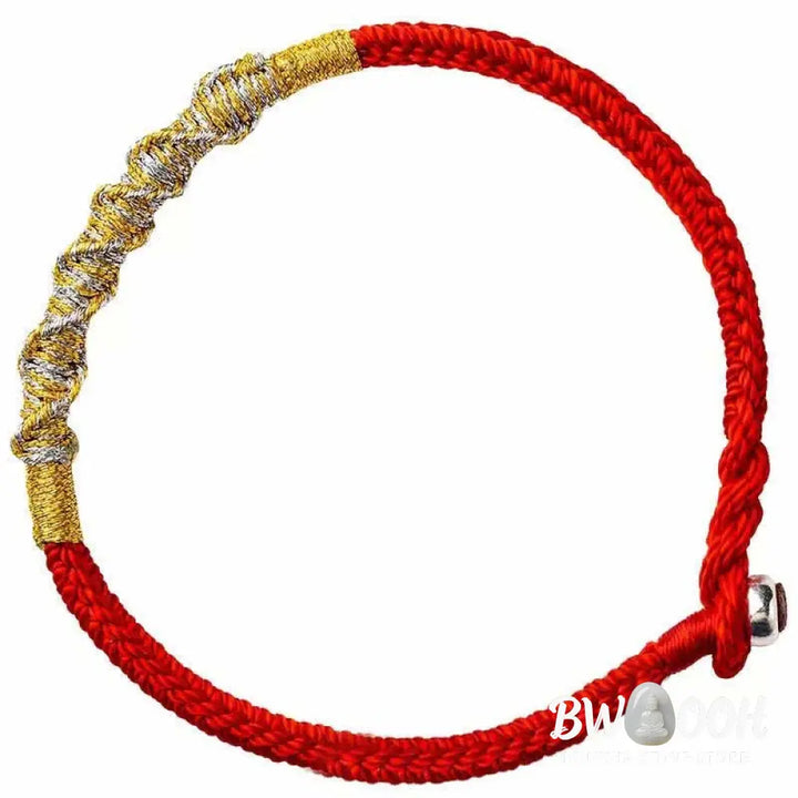 BWOOOH 925 Sterling Silver Luck Strength Red String Protection Braid Bracelet | spiritual healing bracelet