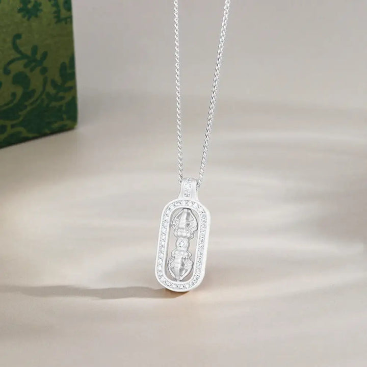 Buddha Stones 925 Sterling Silver Mini PiXiu Dorje Vajra Wealth Necklace Pendant - BWOOOH - Silver / Vajra - Necklaces
