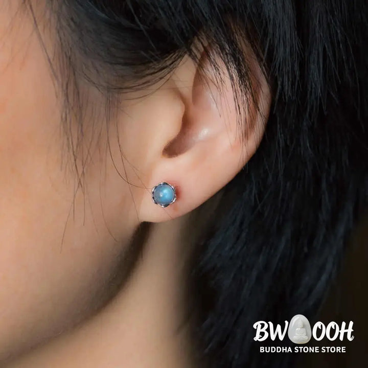 Buddha Stones 925 Sterling Silver Moonstone Positive Earrings - Moonstone(Healing ♥ Positive) - Earrings