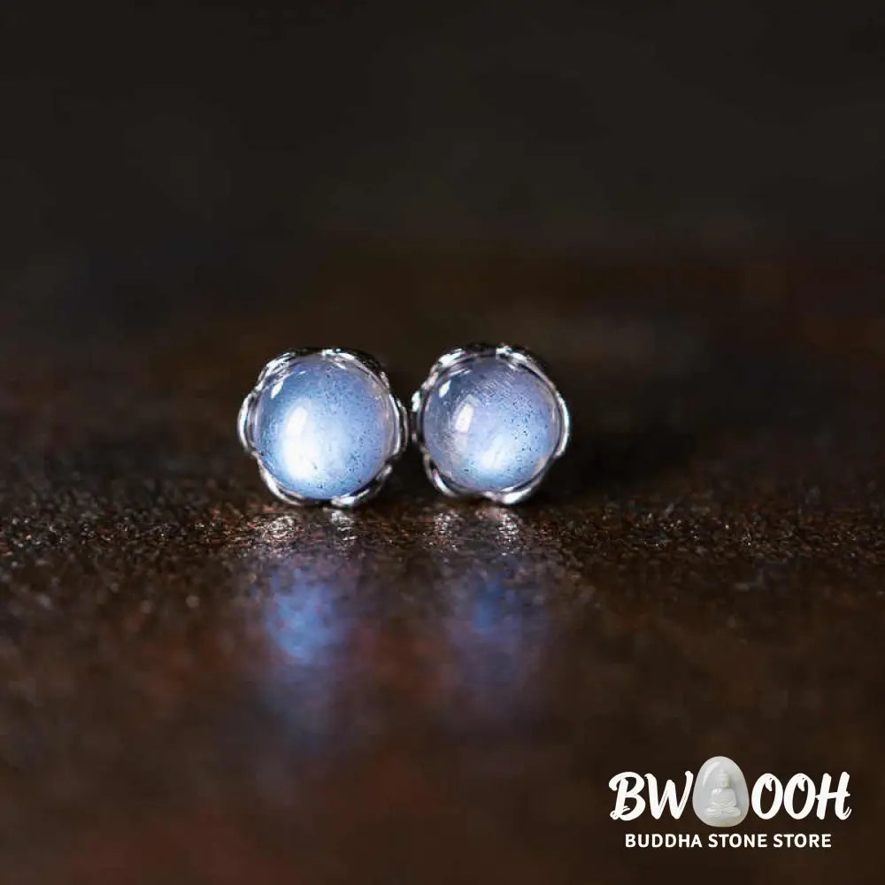Buddha Stones 925 Sterling Silver Moonstone Positive Earrings - Moonstone(Healing ♥ Positive) - Earrings