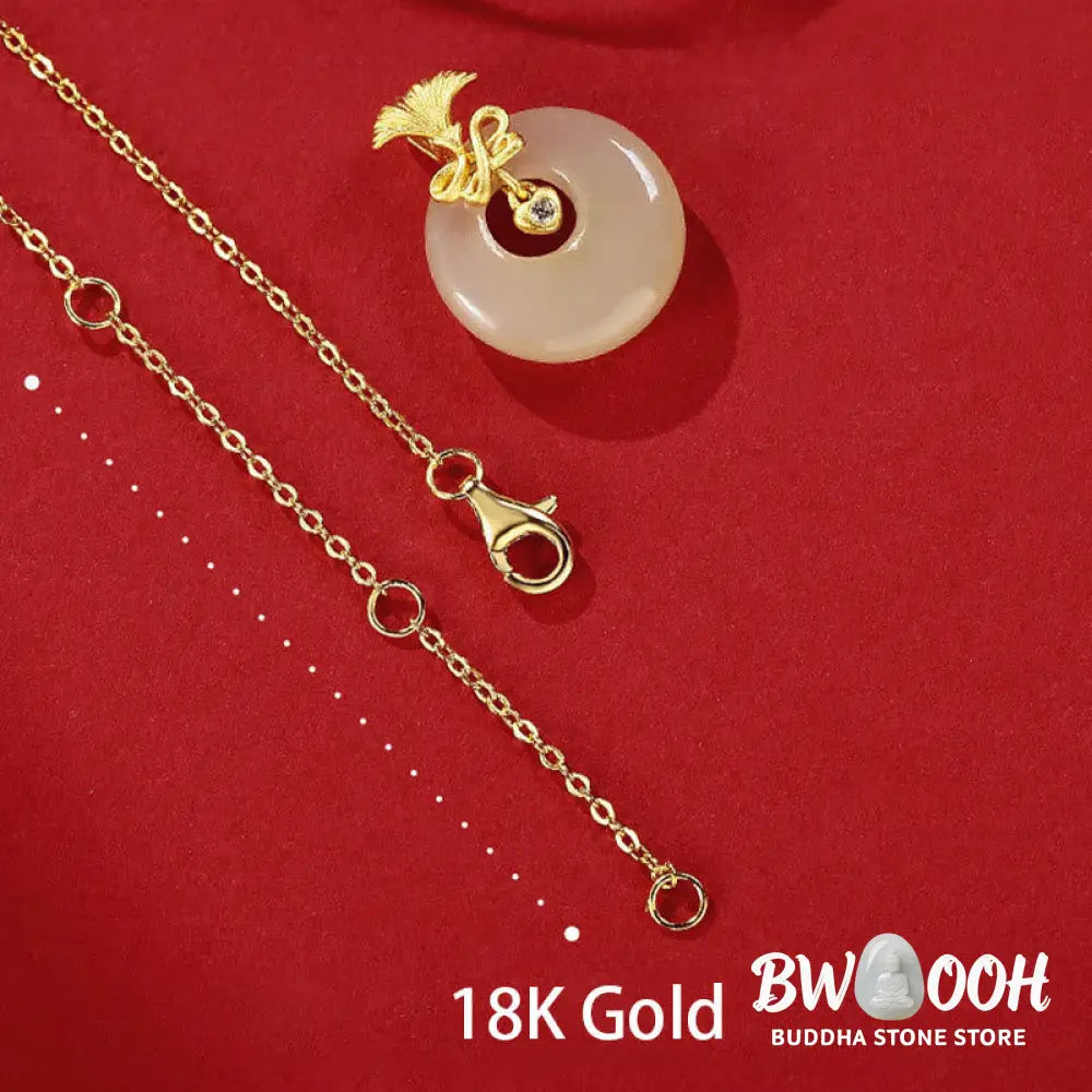 Buddha Stones 925 Sterling Silver Natural Hetian Jade Carnation Flower Prosperity Necklace Pendant - BWOOOH - Hetian