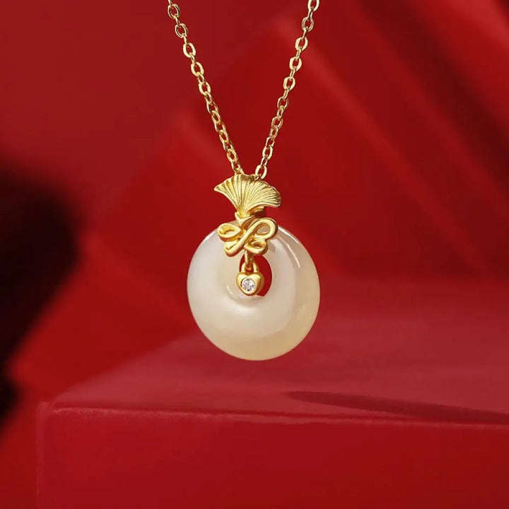 BWOOOH 925 Sterling Silver Natural Hetian Jade Carnation Flower Prosperity Necklace Pendant - BWOOOH spiritual jewelry inspired by Drolma