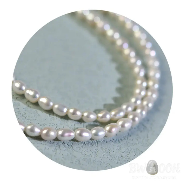 Buddha Stones 925 Sterling Silver Natural Pearl Larimar Sincerity Necklace Pendant - BWOOOH - Pearl(Healing♥Wisdom)