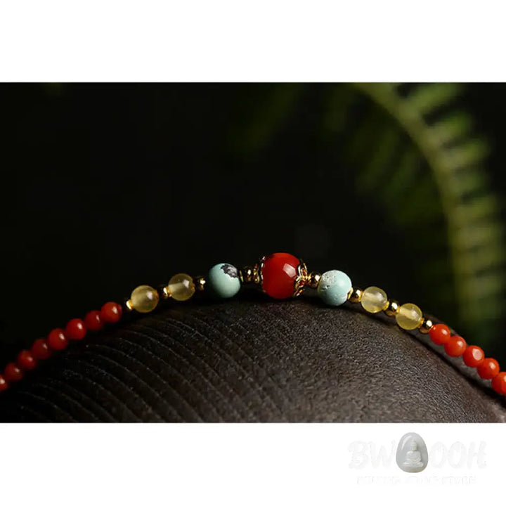 Buddha Stones 925 Sterling Silver Natural Red Agate Amber Peony Confidence Charm Necklace Pendant - BWOOOH - Red