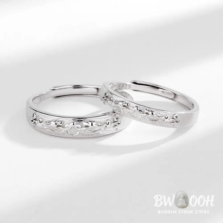 Buddha Stones 925 Sterling Silver PiXiu Balance Adjustable Couple Ring - BWOOOH - Ring