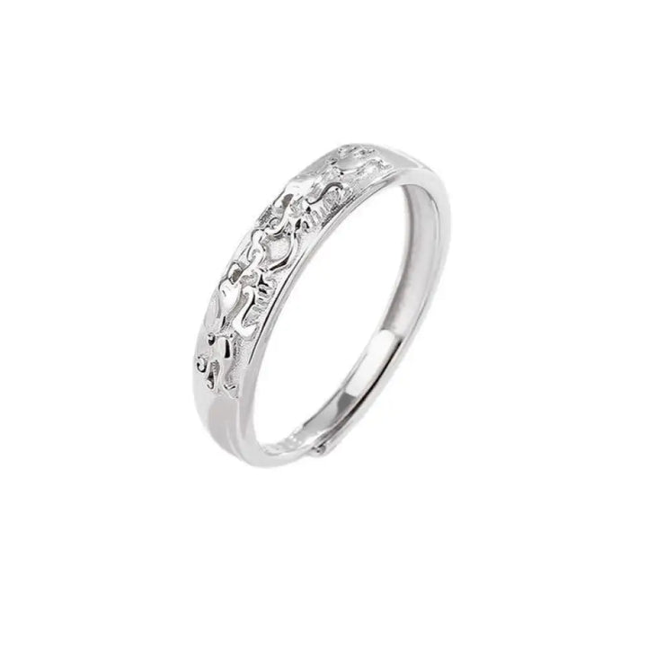 Buddha Stones 925 Sterling Silver PiXiu Balance Adjustable Couple Ring - BWOOOH - Men - Ring