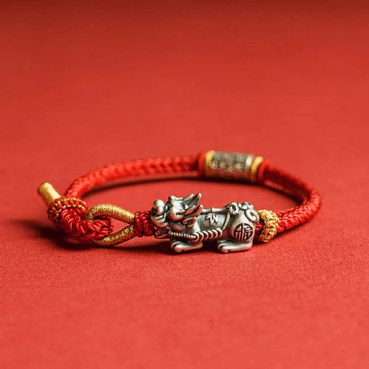 BWOOOH 925 Sterling Silver Pixiu Om Mani Padme Hum Protec