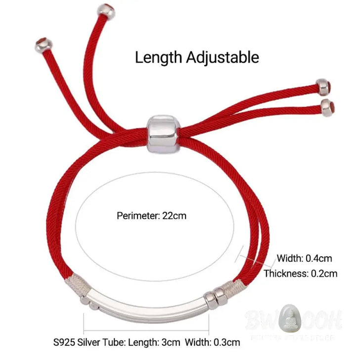 Buddha Stones 925 Sterling Silver Red String Layered Braid Bracelet - BWOOOH - Bracelet