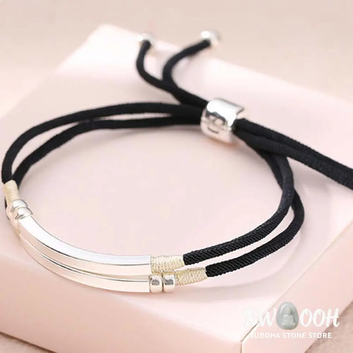Buddha Stones 925 Sterling Silver Red String Layered Braid Bracelet - BWOOOH - Bracelet