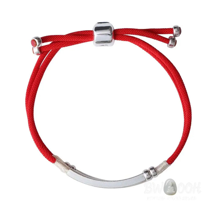 Buddha Stones 925 Sterling Silver Red String Layered Braid Bracelet - BWOOOH - Bracelet