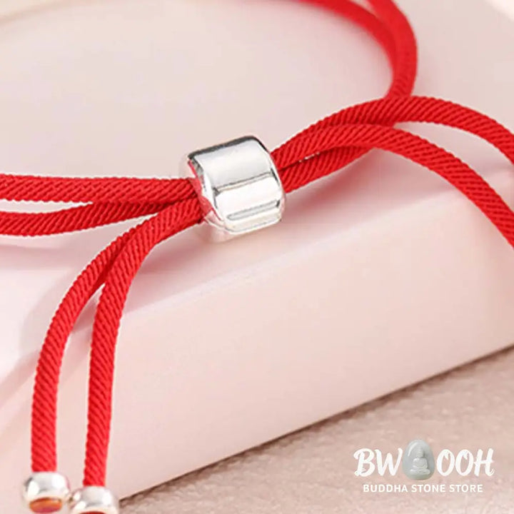 Buddha Stones 925 Sterling Silver Red String Layered Braid Bracelet - BWOOOH - Bracelet
