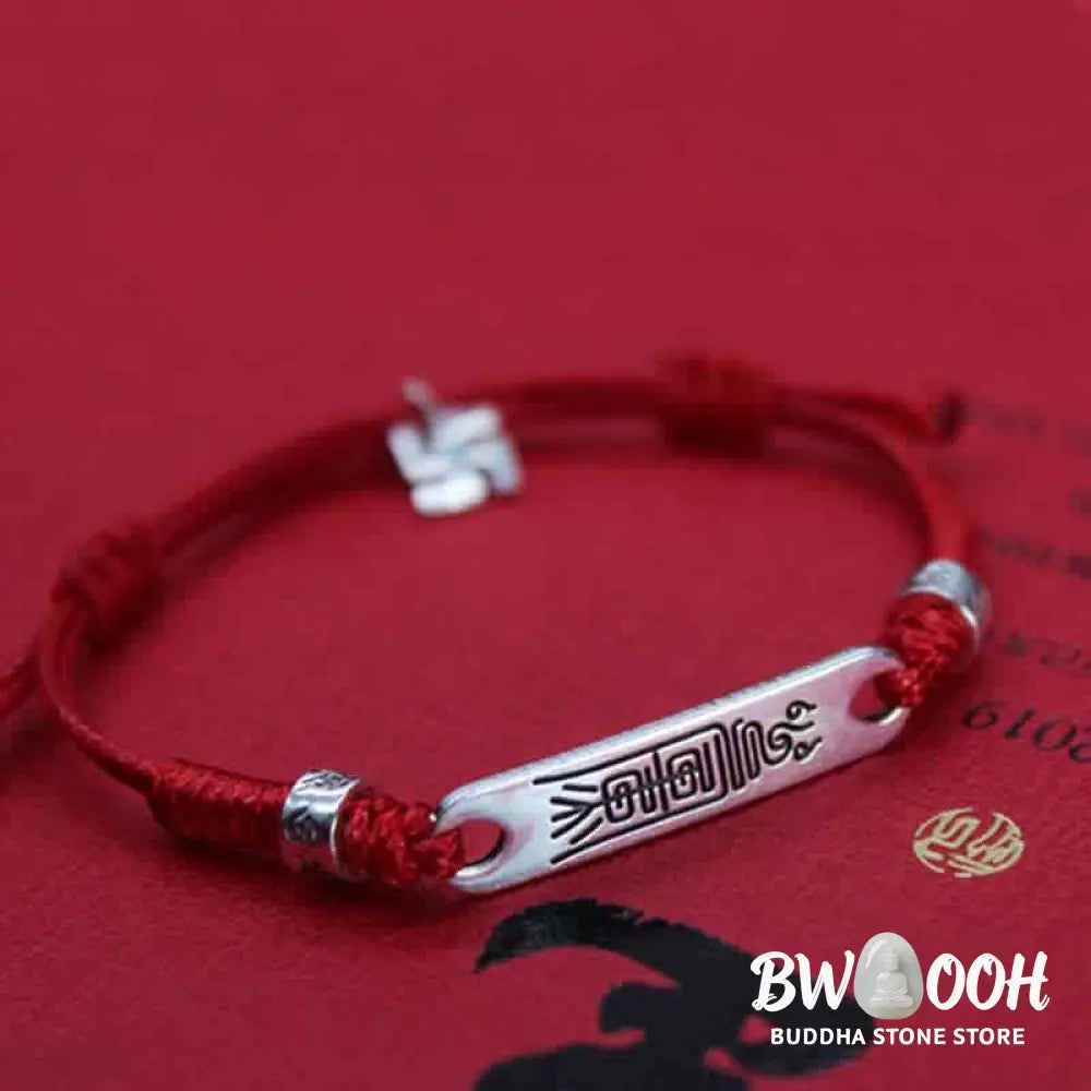 Buddha Stones 925 Sterling Silver Red String Luck Strength Braid Bracelet - BWOOOH - Bracelet