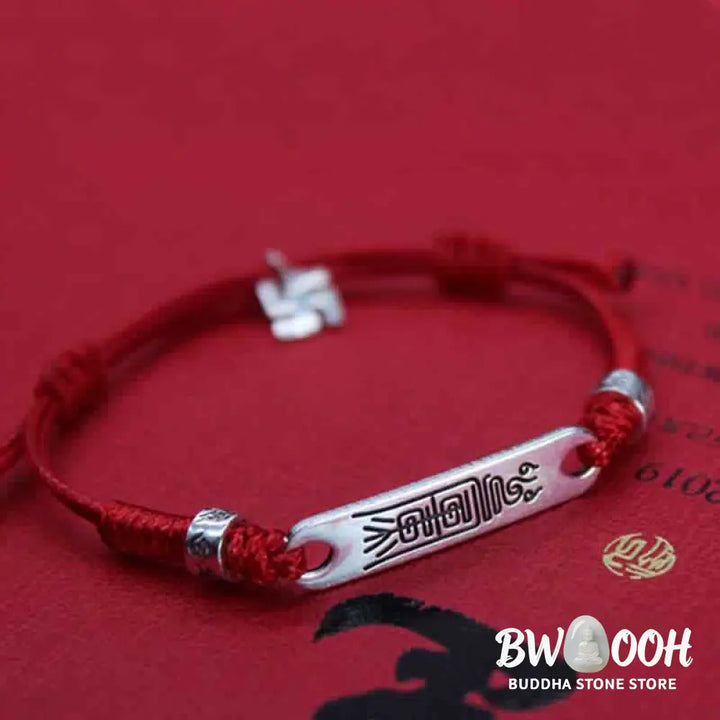 Buddha Stones 925 Sterling Silver Red String Luck Strength Braid Bracelet - BWOOOH - Bracelet