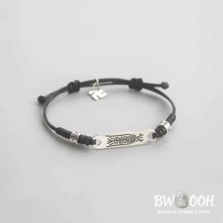 Buddha Stones 925 Sterling Silver Red String Luck Strength Braid Bracelet - BWOOOH - Bracelet