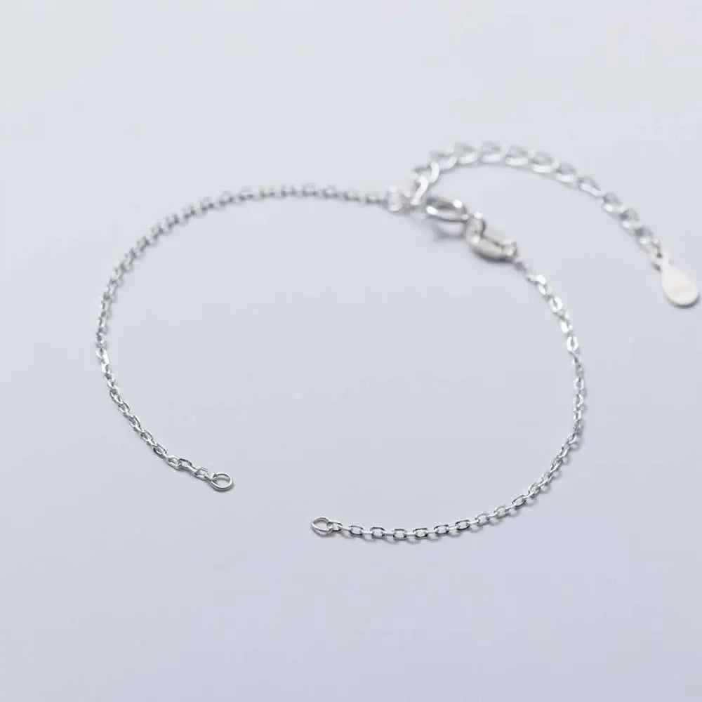 BWOOOH 925 Sterling Silver Semi-finished Chain Blessing Bracelet - BWOOOH - Bracelet