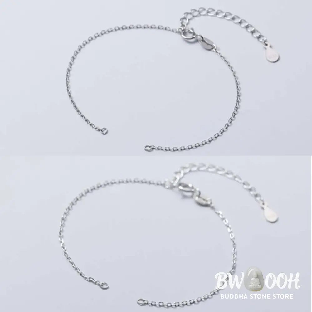 Buddha Stones 925 Sterling Silver Semi-finished Chain Blessing Bracelet - BWOOOH - Bracelet