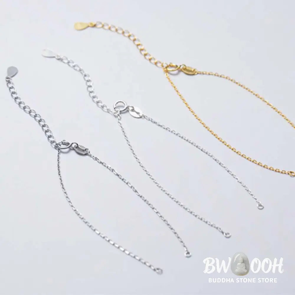 Buddha Stones 925 Sterling Silver Semi-finished Chain Blessing Bracelet - BWOOOH - Bracelet