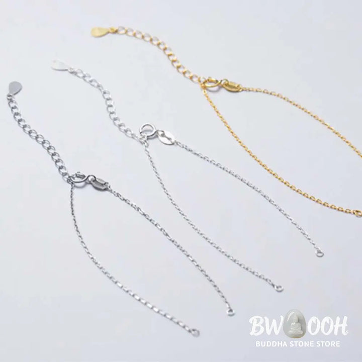 Buddha Stones 925 Sterling Silver Semi-finished Chain Blessing Bracelet - BWOOOH - Bracelet