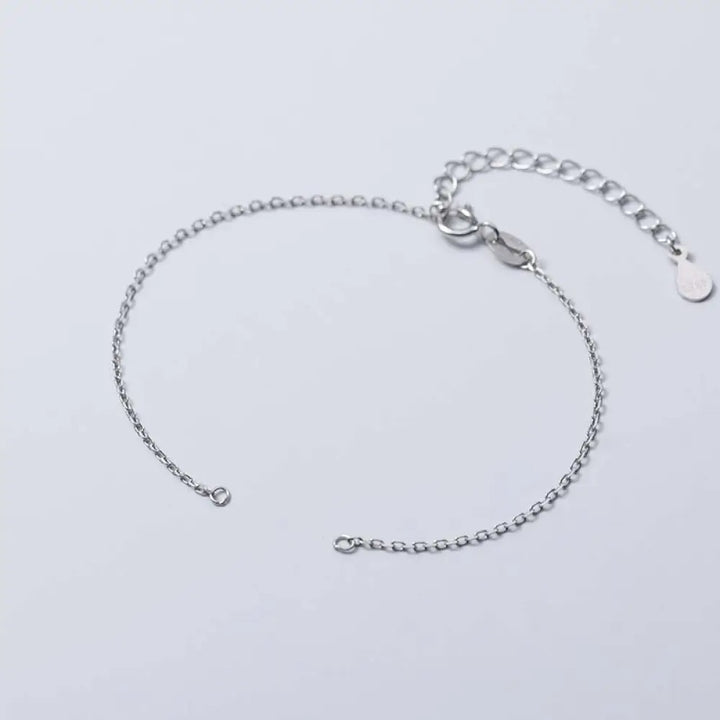 Buddha Stones 925 Sterling Silver Semi-finished Chain Blessing Bracelet - BWOOOH - Silver - Bracelet