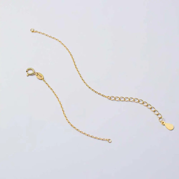 Buddha Stones 925 Sterling Silver Semi-finished Chain Blessing Bracelet - BWOOOH - Gold - Bracelet
