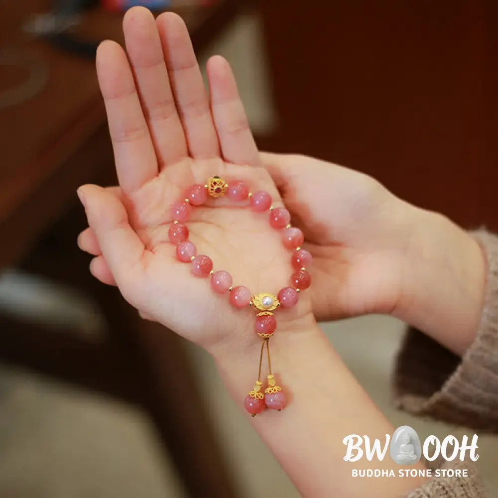 Buddha Stones 925 Sterling Silver Yanyuan Agate Lotus Flower Enlightenment Bracelet - BWOOOH - Yanyuan Agate - Bracelet