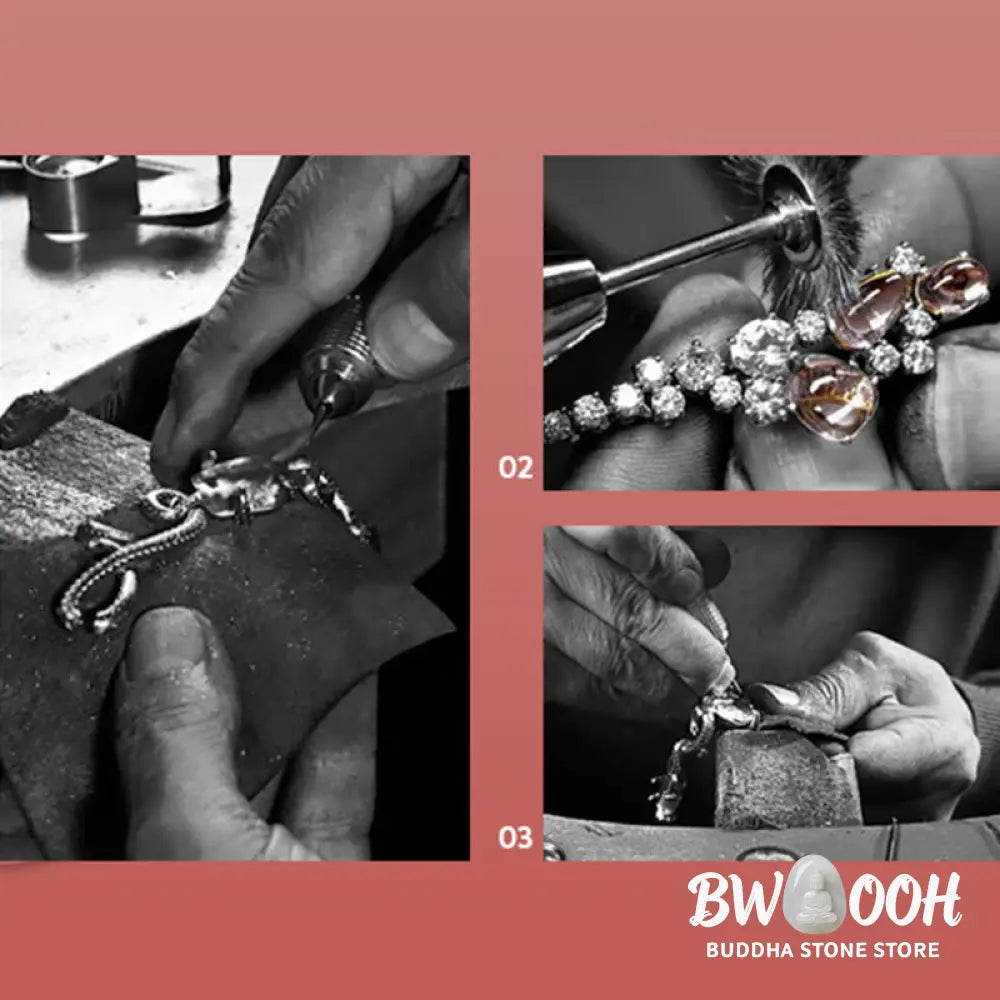 Buddha Stones 925 Sterling Silver Year Of The Dragon Auspicious Golden Dragon Luck Chain Necklace Pendant - BWOOOH