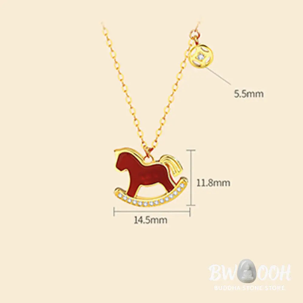 Buddha Stones 925 Sterling Silver Year Of The Horse Design Red Agate Confidence Earrings - Earrings