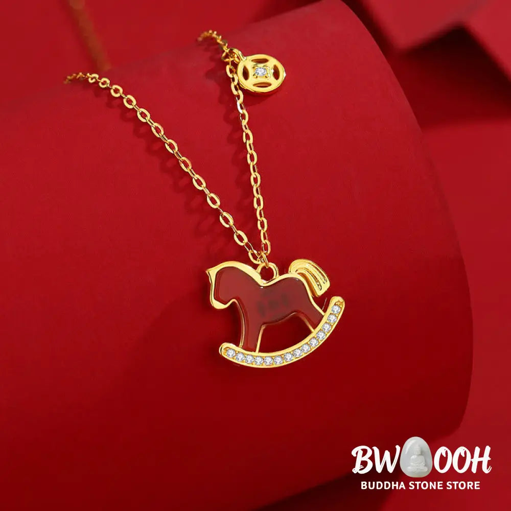 Buddha Stones 925 Sterling Silver Year Of The Horse Design Red Agate Confidence Earrings - Earrings