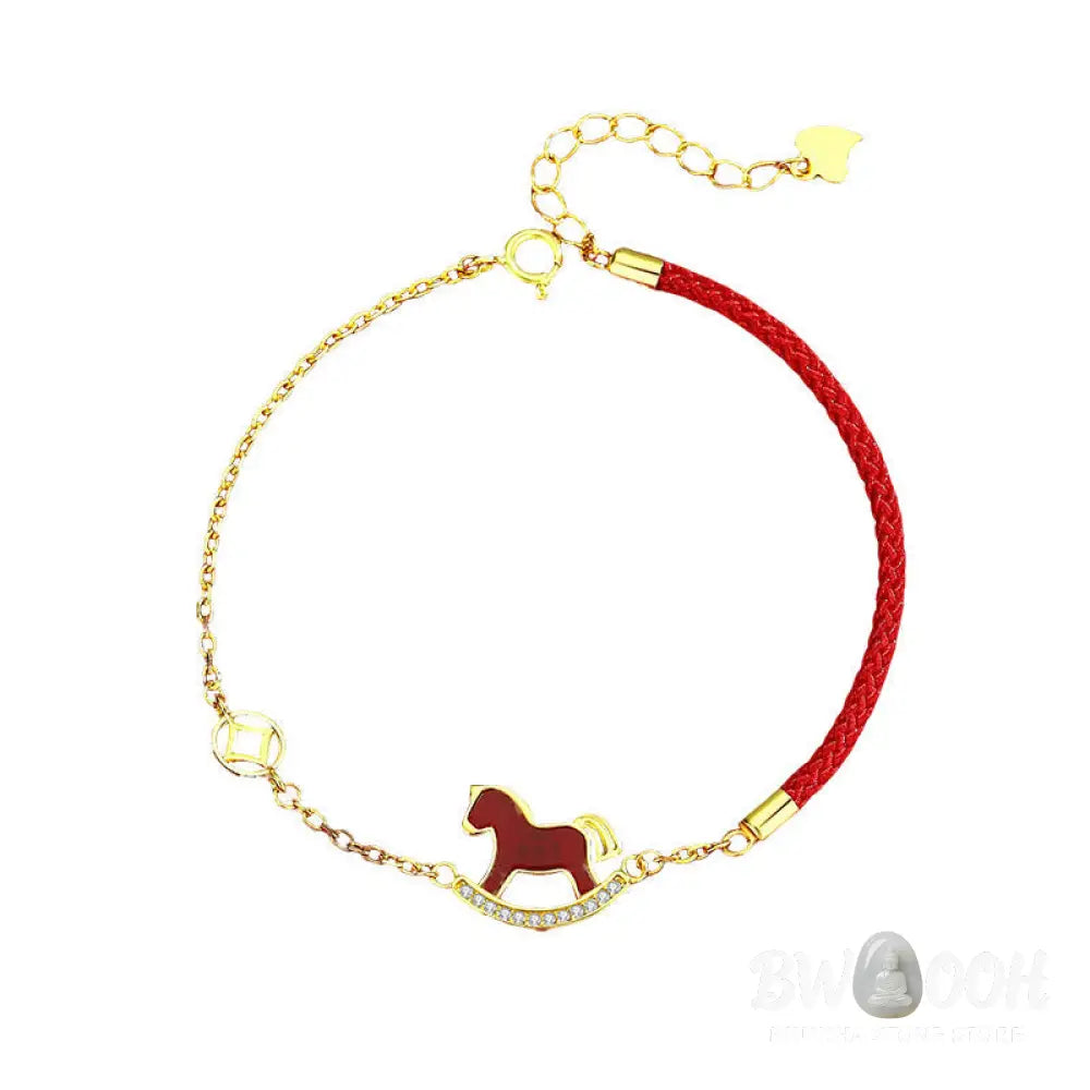 Buddha Stones 925 Sterling Silver Year Of The Horse Design Red Agate Confidence Earrings - Earrings