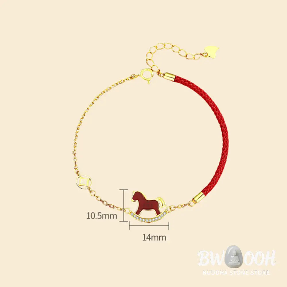 Buddha Stones 925 Sterling Silver Year Of The Horse Design Red Agate Confidence Earrings - Earrings