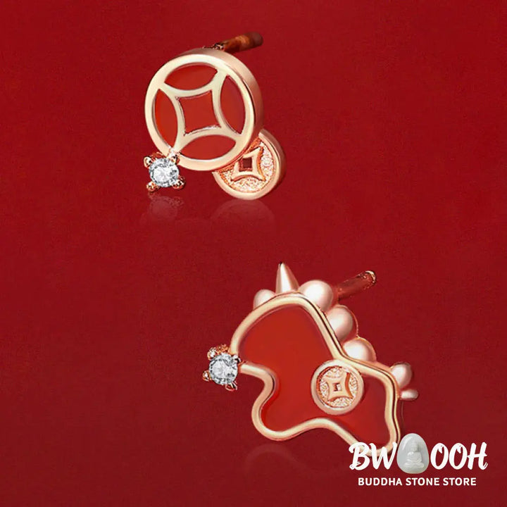 Buddha Stones 925 Sterling Silver Year Of The Horse Red String Red Agate Coin Charm Luck Bracelet - Bracelet