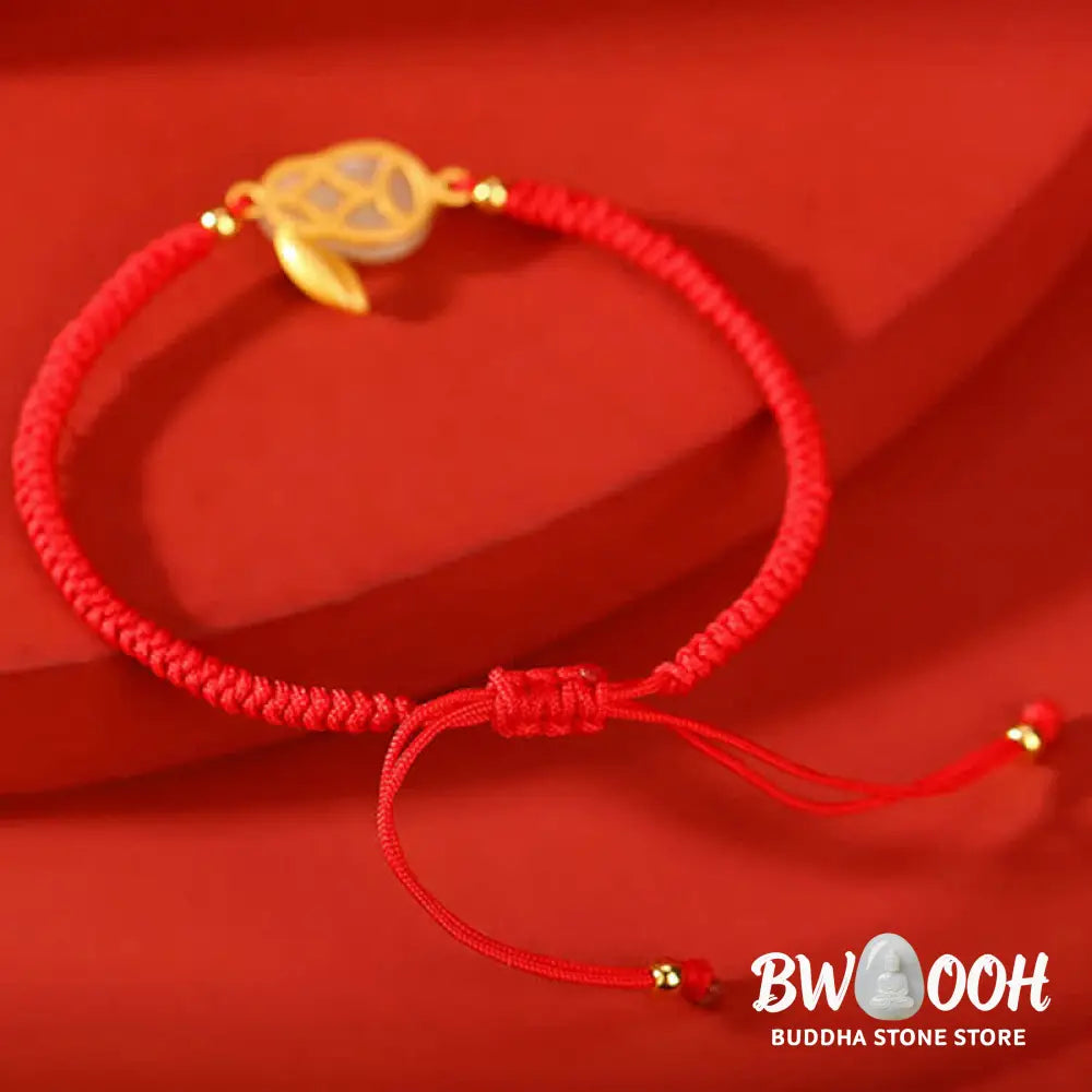 Buddha Stones 925 Sterling Silver Year of the Rabbit Hetian White Jade Luck Red String Protection Bracelet - BWOOOH