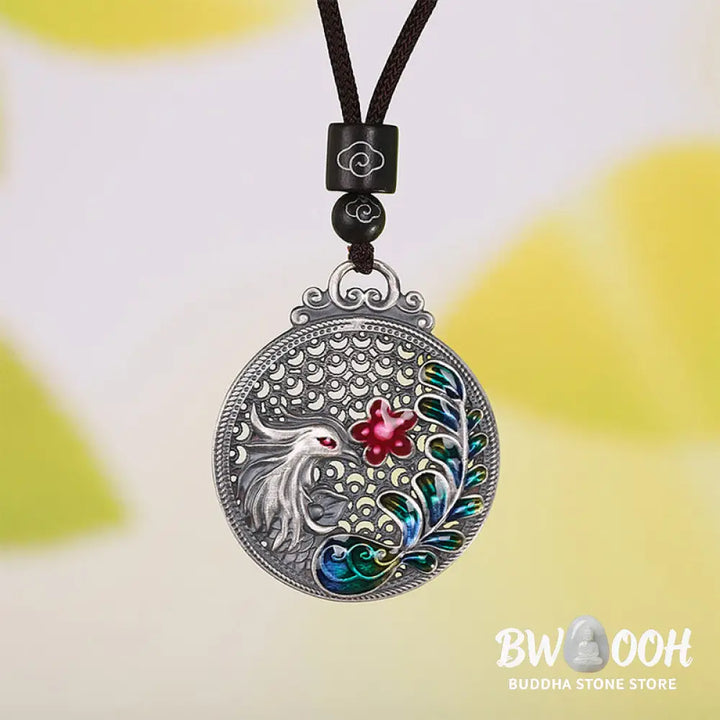 Buddha Stones 990 Sterling Silver Phoenix Luck Protection Necklace Pendant - BWOOOH - Phoenix(Luck♥Strength)